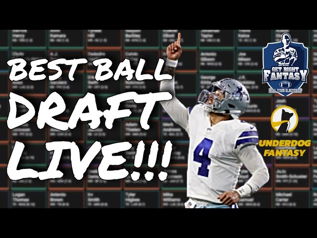 Live Fantasy Football Draft | Underdog $5 Puppy but Superflex entry | GRFN Ep. 255