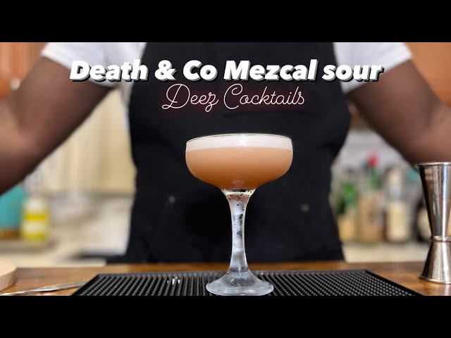 How to make a Death & Co Mezcal Sour-perfect wash line