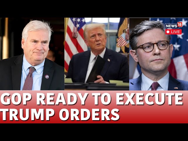 GOP Press Conference | Trump's Executive Orders Get GoP Nod | President Trump News Live | N18G