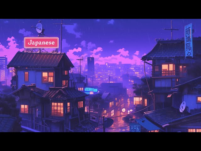 Lofi Hip Hop Beats 📜 1980s & 90s Retro Vibes & Nostalgic Japanese Town Ambience 🌆 Lofi Rain Playlist