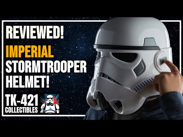 Black Series IMPERIAL STORMTROOPER Wearable Helmet Review! Hasbro