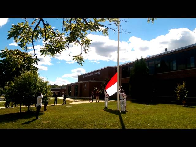 Indonesian Flag Raising Procession in Somersworth