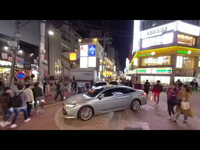 [vr] Gangnam 4K VR ✔️강남 - Walking around Downtown 💇🏻 Autumn Night | 韓国ソウル江南