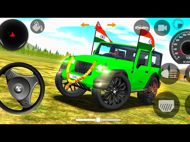 Dollar (Song) Modified😈Mahindra yellow Thar  Indian Car Simulator 3D  Car Game 3D