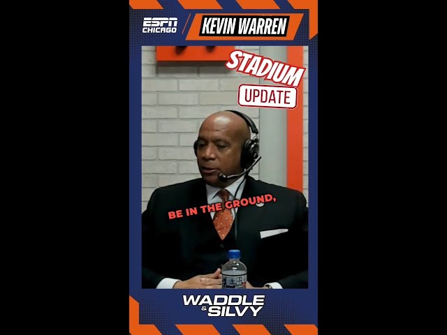 Kevin Warren is adamant they will break ground on the stadium in '25...at Arlington Park??