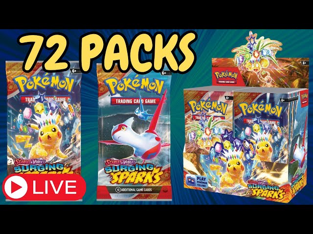 Surging Sparks, Let's Giveaway Booster Boxes! (11.8.24 Live Stream Replay)