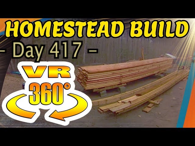 Homestead Building - Organizing and Stacking Lumber for Next Projects