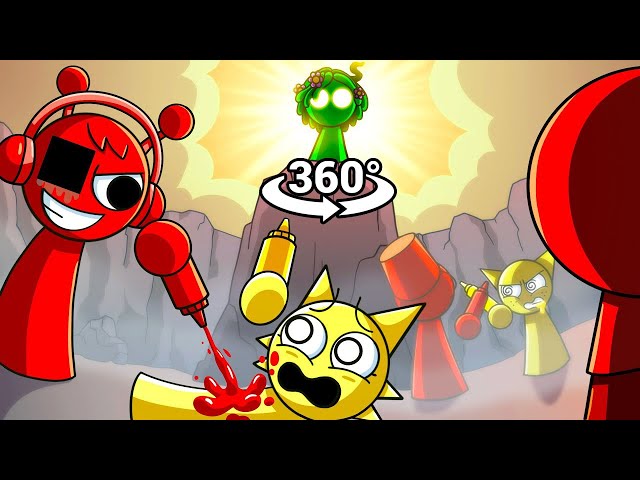 SPRUNKI: WAR of the CONDIMENTS! (Cartoon Animation) 360° VR