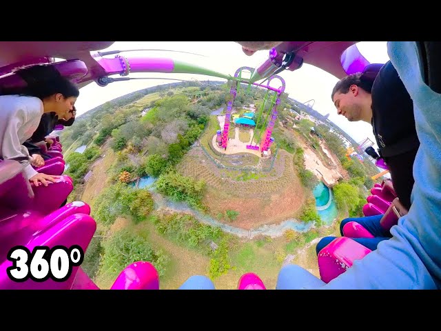 Serengeti Flyer (Busch Gardens Tampa Bay) - VR ONRIDE - 360° Screaming Swing pendulum ride POV