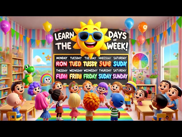 🎵 Learn the Days of the Week Song for Kids | Fun & Easy Learning! 🌈