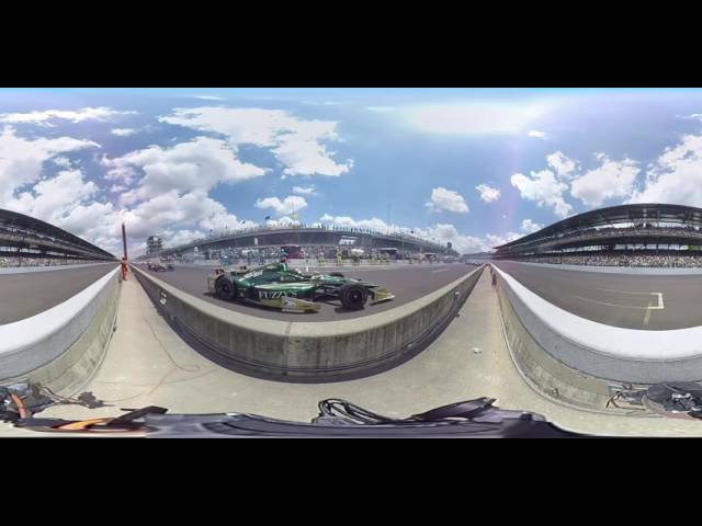 Experience the Indy 500 start and finish in 360 degrees