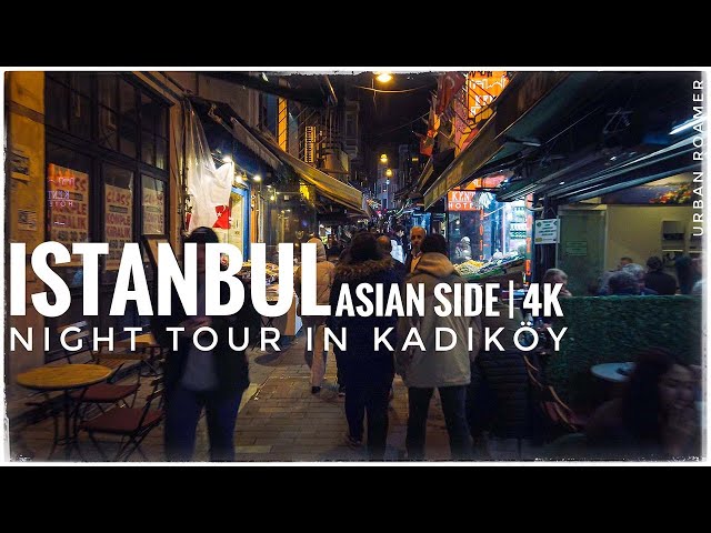 🇹🇷 TURKEY, Istanbul Walking Tour in Kadiköy at Night during Winter Season in 4K