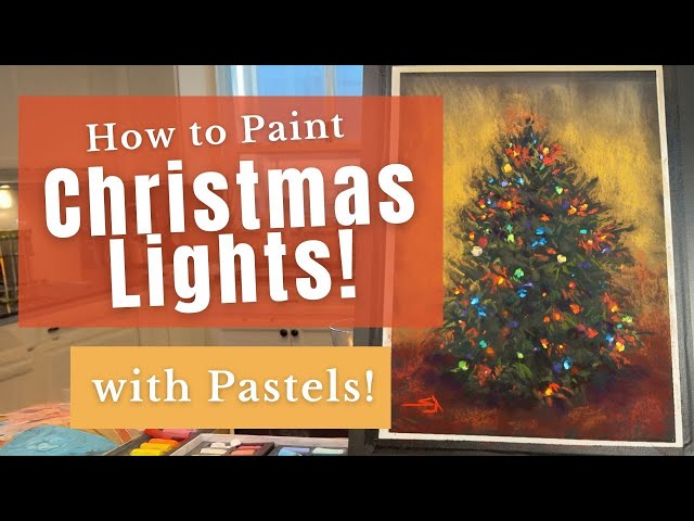 The Secret for Magical Christmas Lights Using Soft Pastel 🎄✨ Easy Lesson!