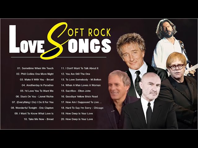 Lionel Richie, ,Rod Stewart, Bee Gees, Air Supply, Elton John- Soft Rock 70's, 80's, 90's