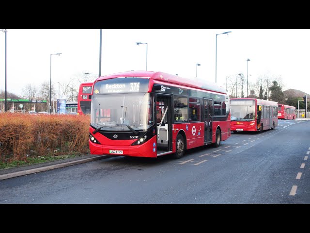 Electric Buses On London Bus Route 376, East Ham - Beckton Bus Station.