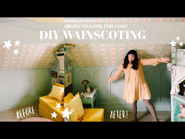 DIY WAINSCOTING: Easy & Affordable Wall Upgrade! 🔨