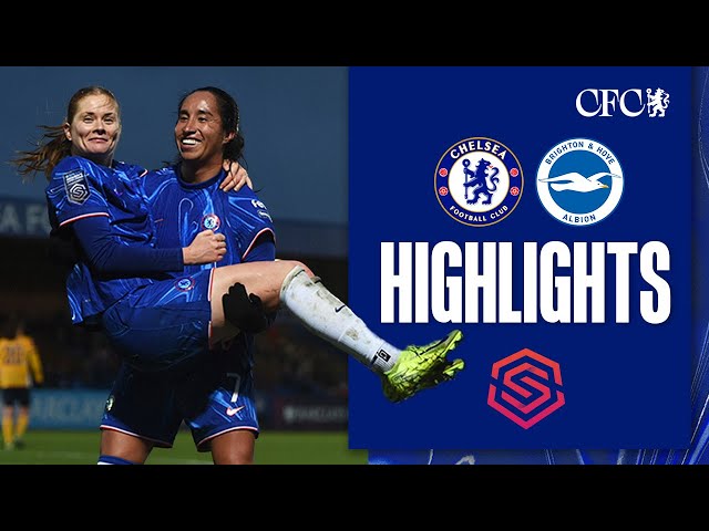 Chelsea Women 4-2 Brighton Women | HIGHLIGHTS & MATCH REACTION | WSL 24/25