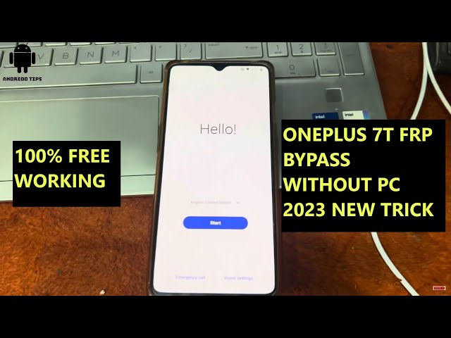 Oneplus 7t frp bypass Andriod 12 without pc 2023 new trick