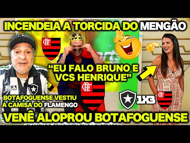 VAMOS RIR ? VENÊ CASAGRANDE ALOPRA APRESENTADORA BOTAFOGUENSE ! VESTIU A CAMISA DO FLAMENGO