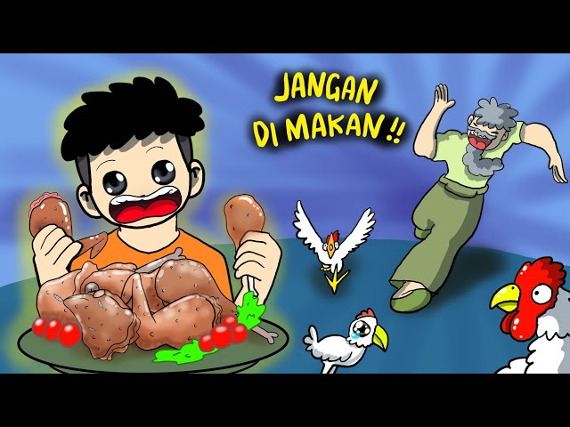 #mitos JANGAN MAKAN SAYAP AYAM 😱 Sungguh MengSEDIH AKIBATNYA 😭 #bukanmaen - Kartun Indonesia