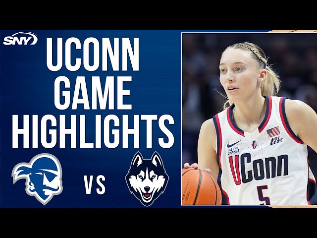 Paige Bueckers scores 2,000th career point | UConn vs Seton Hall | UConn Basketball Highlights | SNY