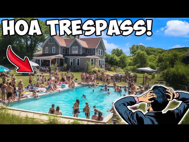 HOA Designates My Pool As PUBLIC HOA Property & Hosts 80 Person Party On My Land! I'm NO HOA Member!