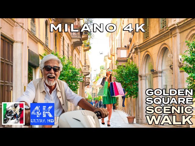 Milan's Golden Square in 4K is Amazing!