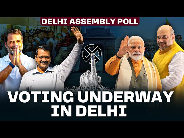 Live: Delhi Assembly Elections 2025 | Voting Underway in Delhi |PM Modi|Arvind Kejriwal|Rahul Gandhi