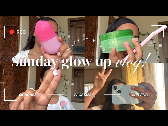 Sunday GLOW UP vlog! | shaving | skincare | relaxing 🪒🧴✨