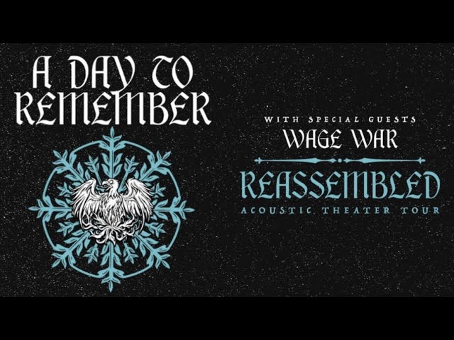 A Day to Remember Reassembled Acoustic Tour Live at the Broward Center in Ft Lauderdale Florida 2022