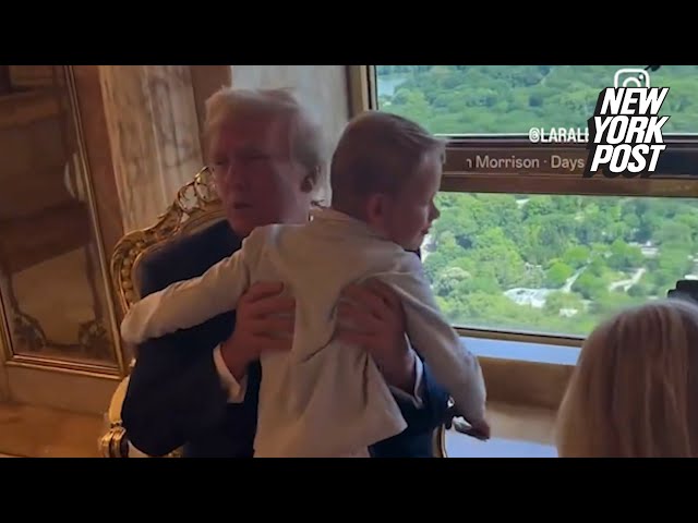 Trump hugs grandkids in video Lara Trump shares: 'This is why he does it'