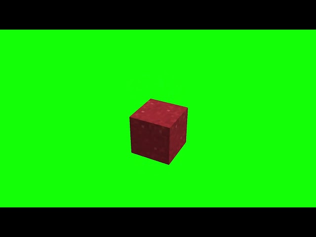 Minecraft Red Concrete Powder Item Drop Animation Green Screen 4K | Free to use !