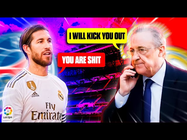 When Perez Warned Sergio Ramos of Throwing him Out of Real Madrid .