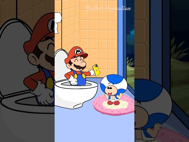 POV Good Guy an Bad Guy - Will Mario help Toad ? #mario #supermario