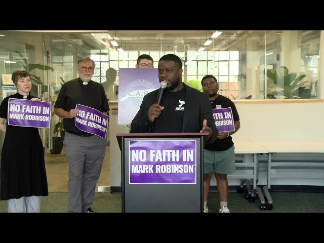 "No Faith in Robinson": Faith Leaders Reject Mark Robinson