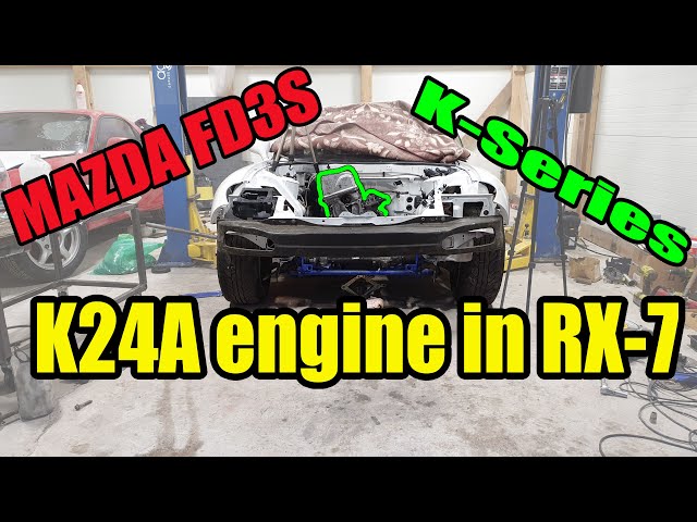 Mazda RX7 FD3S K-Swap, Does it fit? ( #3 ) [ENG SUB]