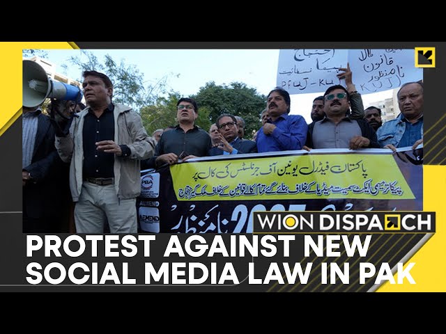 Pakistani Journalists Protest New Social Media Law | WION Dispatch