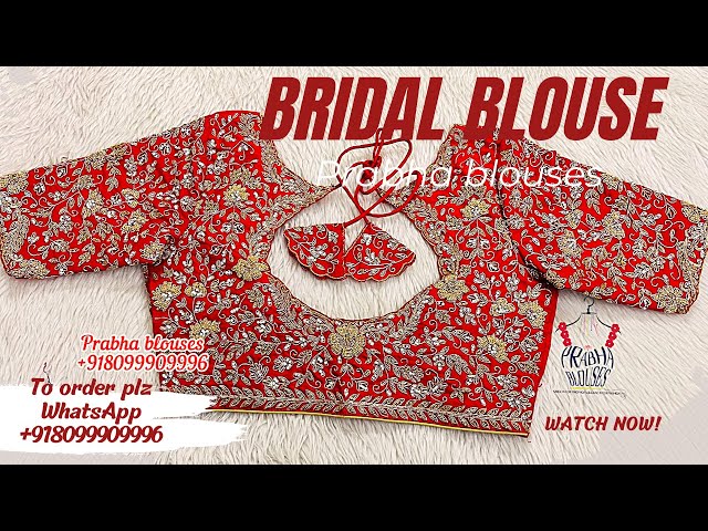 Latest bridal maggam work blouses / Prabhablouses / maggamwork