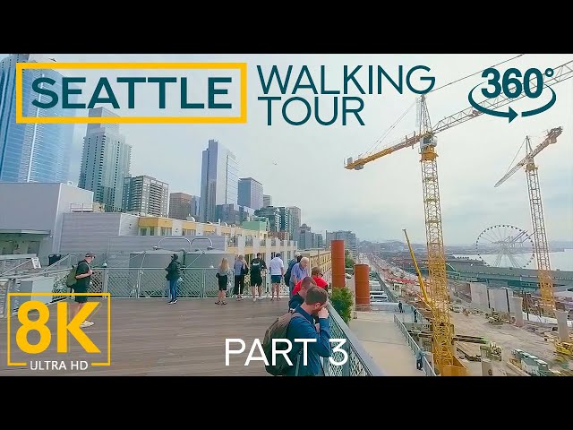 Virtual Walking Tour in Seattle 360° VR - Exploring the Streets of Emerald City - Part 3