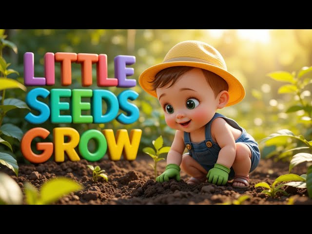 TOON BABY MAKES LITTLE SEEDS GROW Learning Song |  FUN NURSERY KIDS SONG