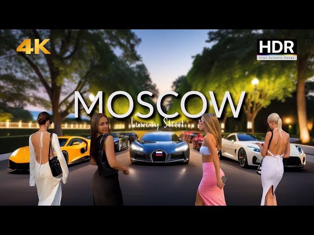 🔥 Rich Moscow Youth: Luxury Street Life with Beautiful Girls & Russian Sports Cars!