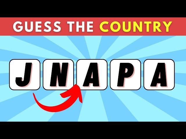 🌍 Guess the Asian Countries By Their Scrambled Names - Easy Level | Yo-Yo Kids 🌏