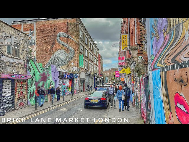 London Walk | Brick Lane Sunday Market - April 2023 - Whitechapel, Columbia Road Flower Market