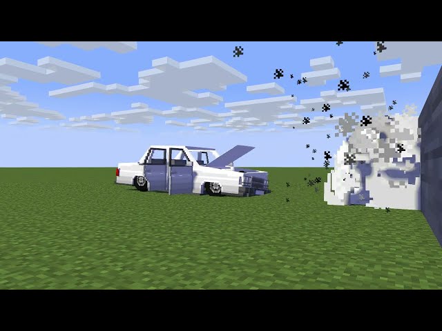 Minecraft car crash test {Beta}