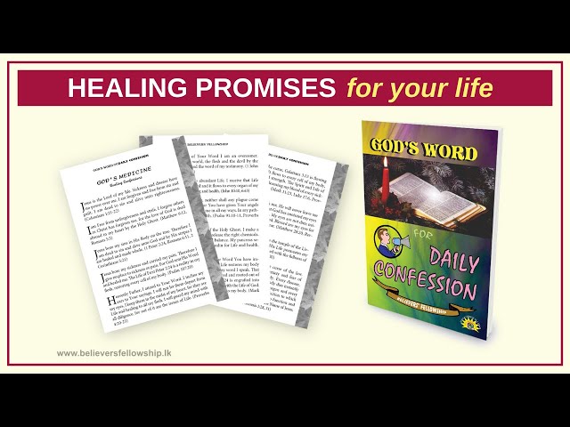 Healing scriptures | God’s medicine | Healing confessions | Healing Promises for your Life