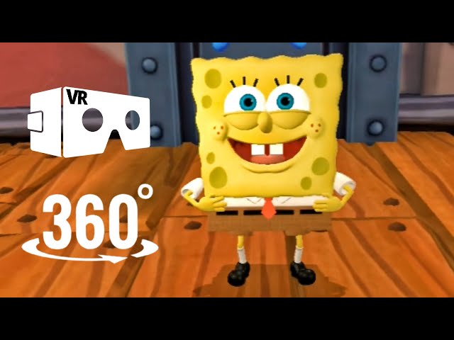 SpongeBob SquarePants 360 Experience - Explore Bikini Bottom in Virtual Reality (360° Video)