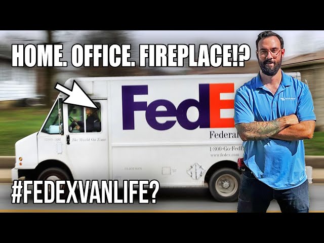 Converted FEDEX Delivery Truck Tour w/ Fireplace!