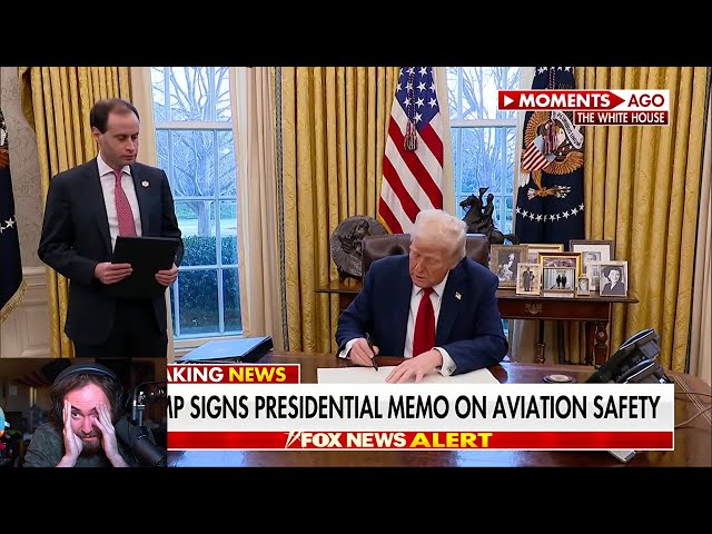 Trump Signs An Aviation Order Following The Plane Crash