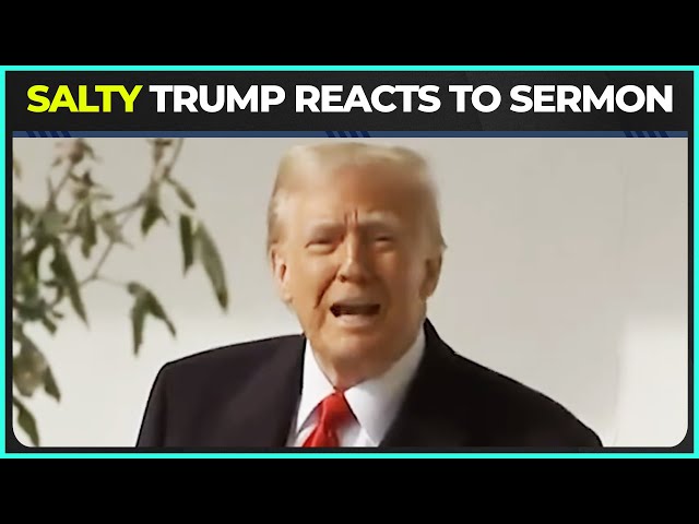 Trump's SALTY Response To National Prayer Service Sermon