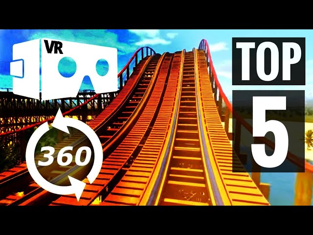 🎢 VR 360 Video Top 5 Roller Coaster Rides 4K Virtual Reality Compilation #3DVR360VIDEOS #360video